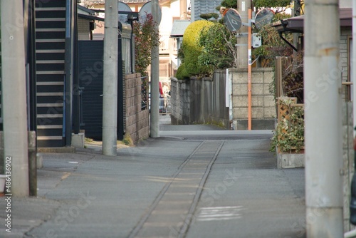 田舎の裏路地