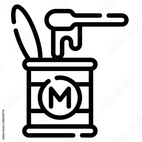 condensed line icon
