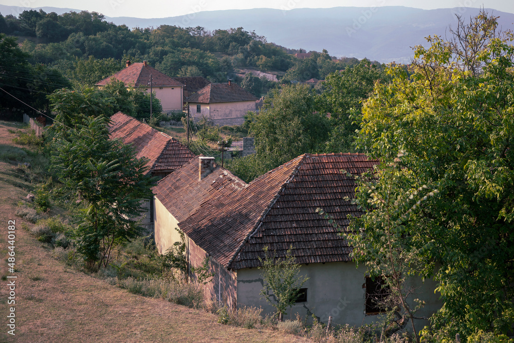 View of Village Vrmdža in Eastern Serbia