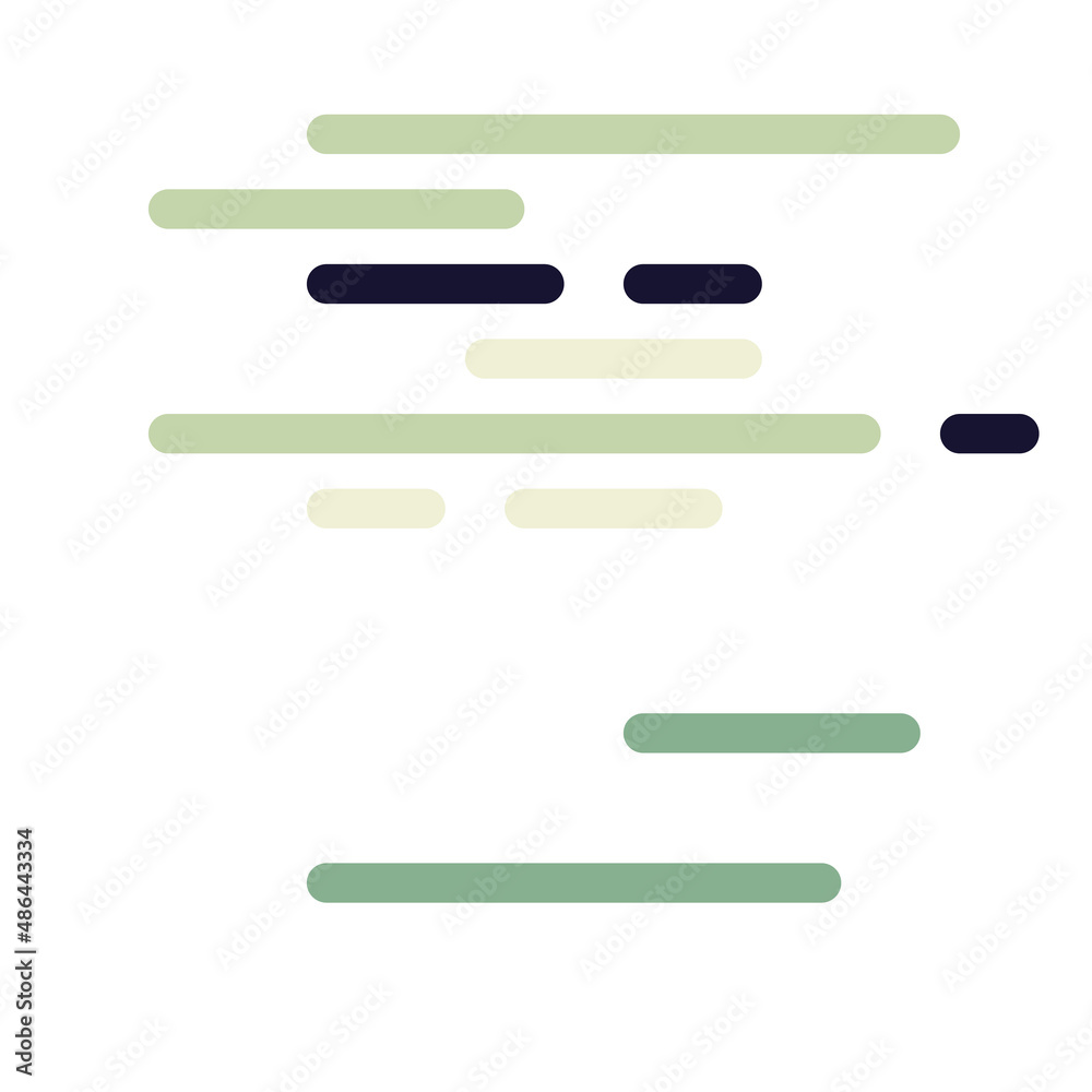 Code on screen vector illustration, flat cartoon coding lines simulation Code on screen vector illustration, flat cartoon coding lines simulation