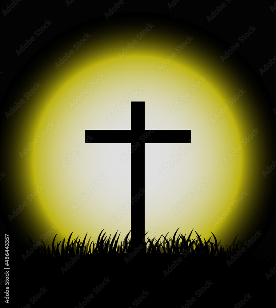 Resurrection of Jesus Christ. Christian religious design for Easter celebration. Resurrection of Jesus Christ. Christian religious design for Easter celebration.