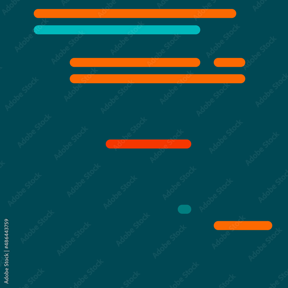 Code on screen vector illustration, flat cartoon coding lines simulation Code on screen vector illustration, flat cartoon coding lines simulation
