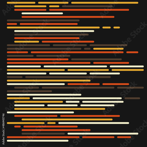 Code on screen vector illustration, flat cartoon coding lines simulation