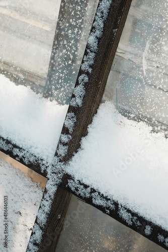 snowflakes on the window