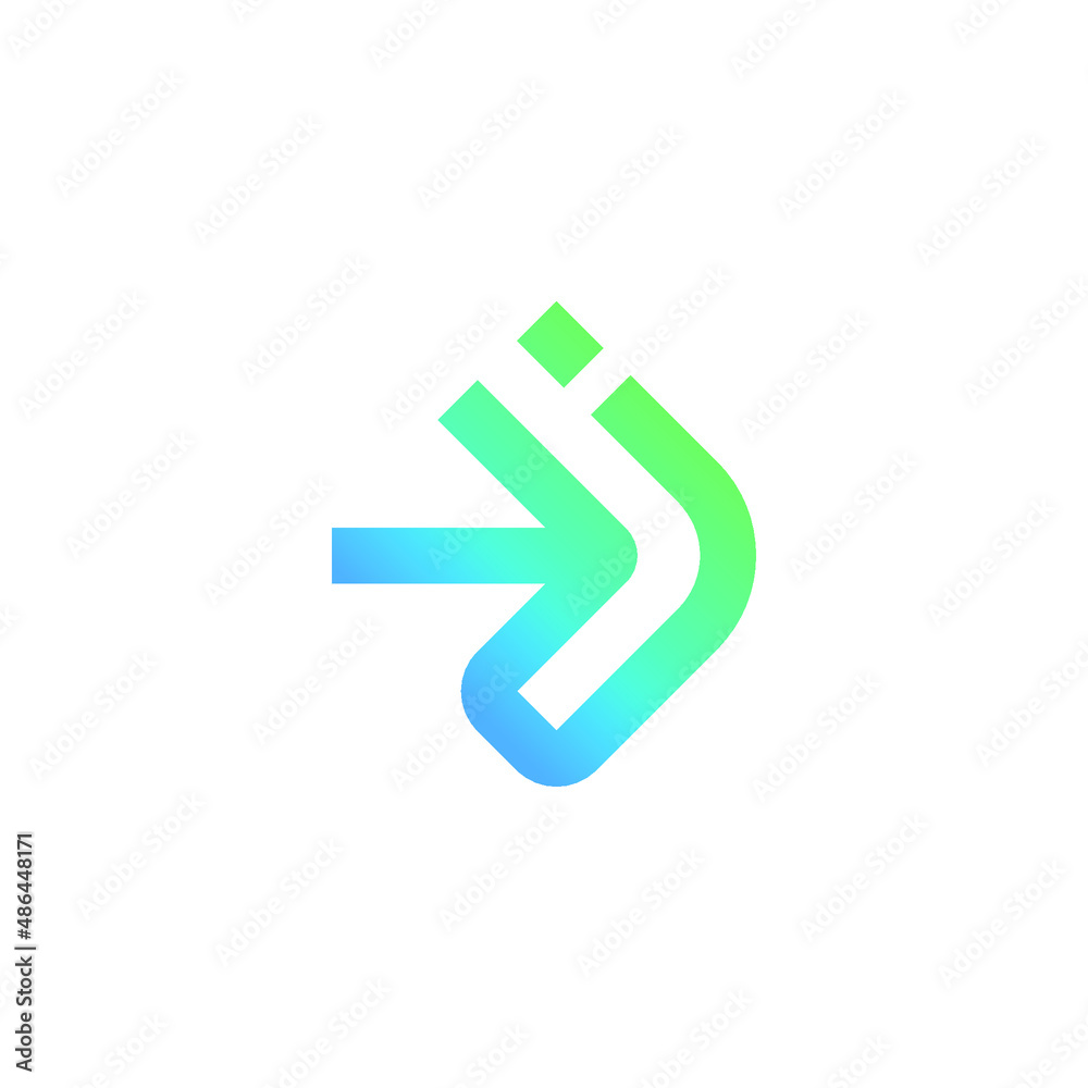 I Letter with Arrow Next Symbol I Letter with Arrow Next Symbol