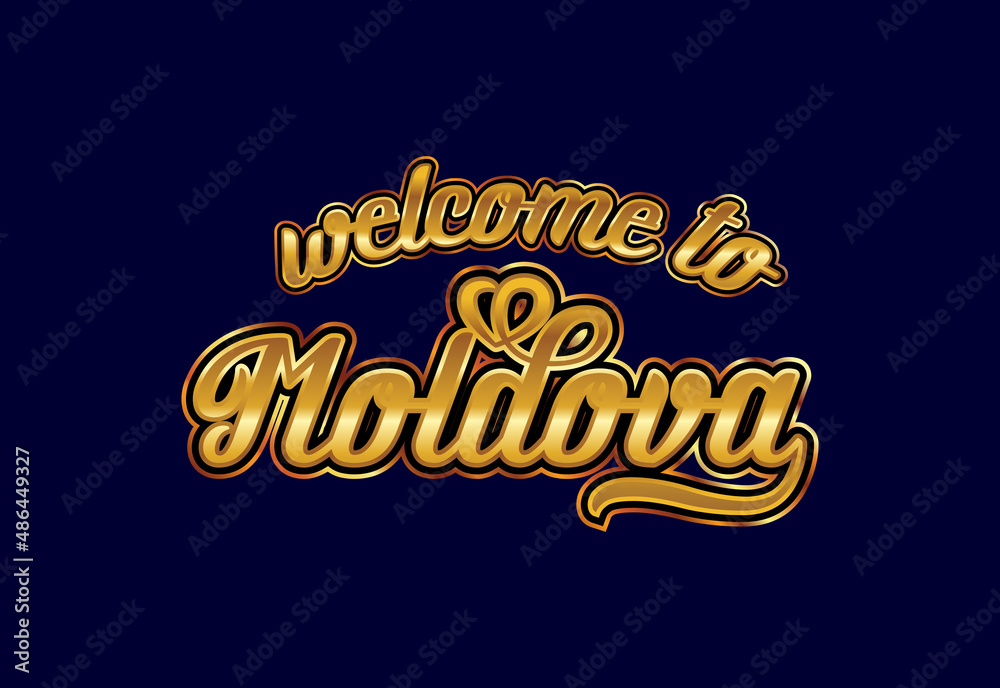Welcome To Moldova Word Text Creative Font Design Illustration. Welcome sign Welcome To Moldova Word Text Creative Font Design Illustration. Welcome sign