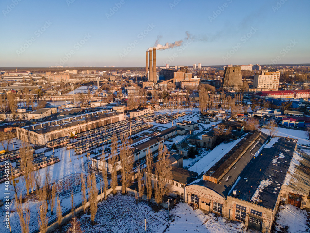 Large industrial plant in Kyiv