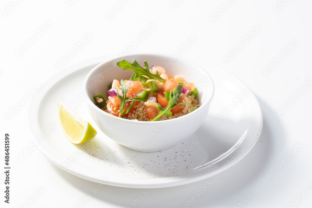 Ensalada de quinoa con tomate. Quinoa salad with tomato. Ensalada de quinoa con tomate. Quinoa salad with tomato.