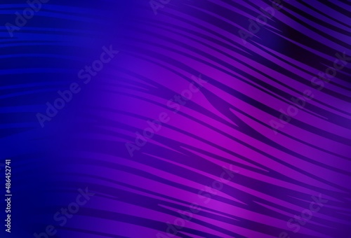 Dark Purple, Pink vector pattern with wry lines.