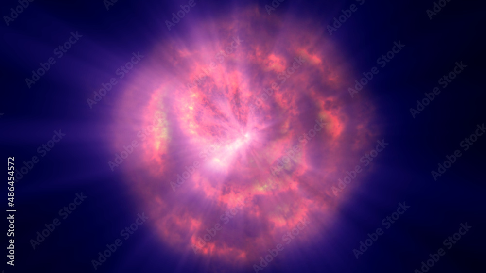 fire flame explosion in space