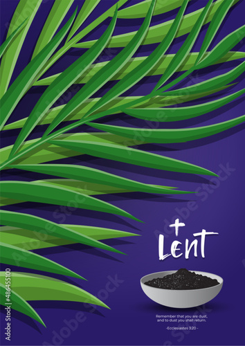 Season of Lent. Vector illustration