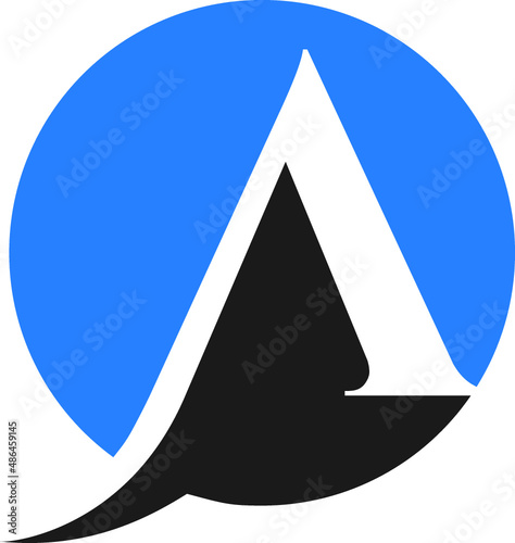 A letter logo design