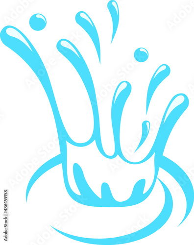 Dropping water logo design