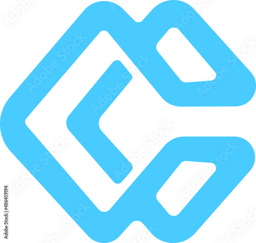 CC letter logo design