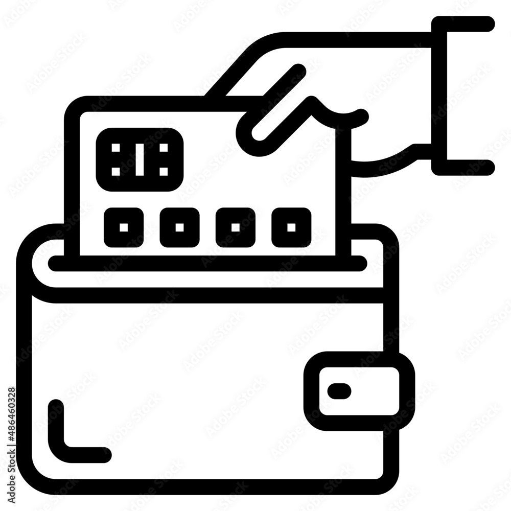 payment outline style icon payment outline style icon