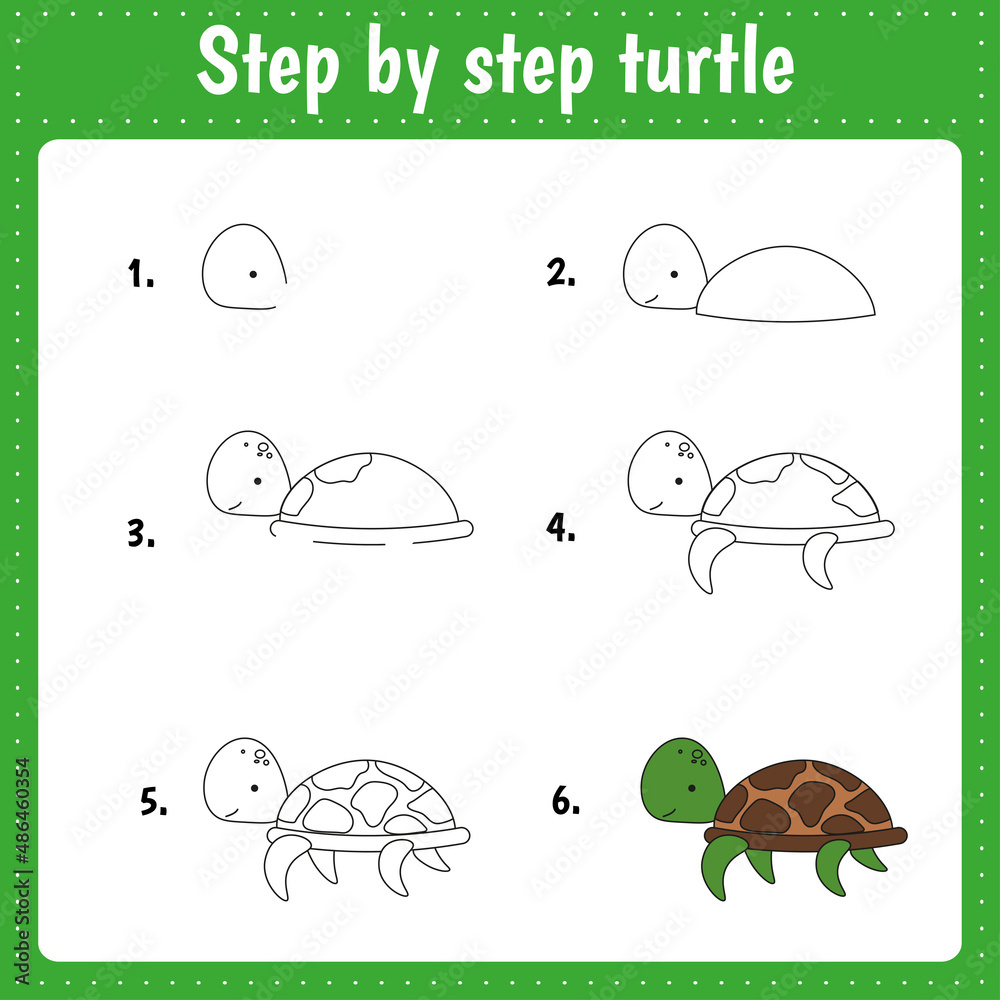 Cute and funny turtle