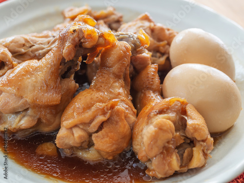 手羽元と卵の煮物 photo