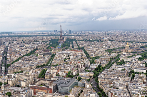 View over Paris from Tour Montparnasse - France © adfoto