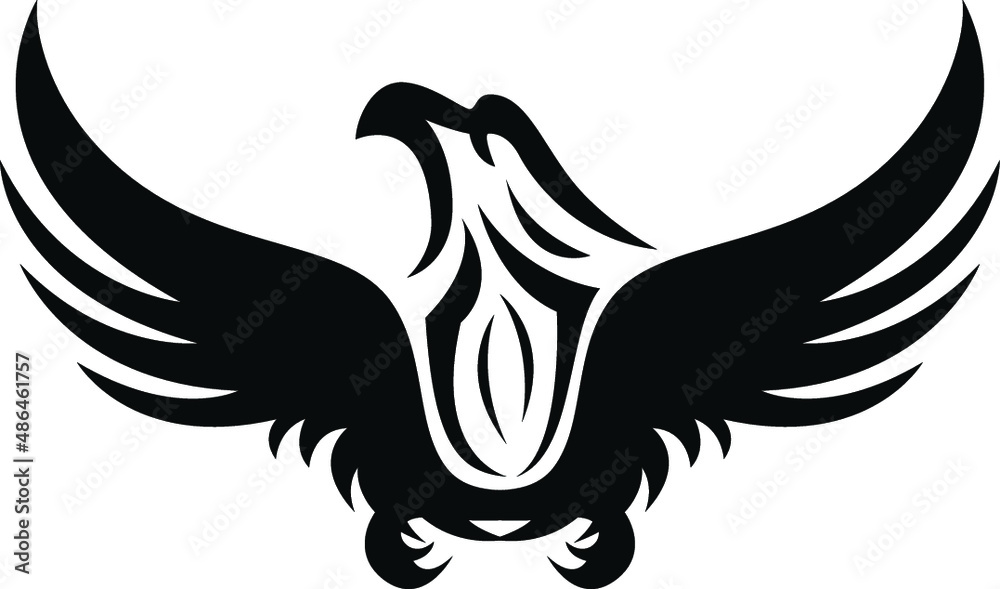 Obraz premium Crow Bird and animals Related Logo