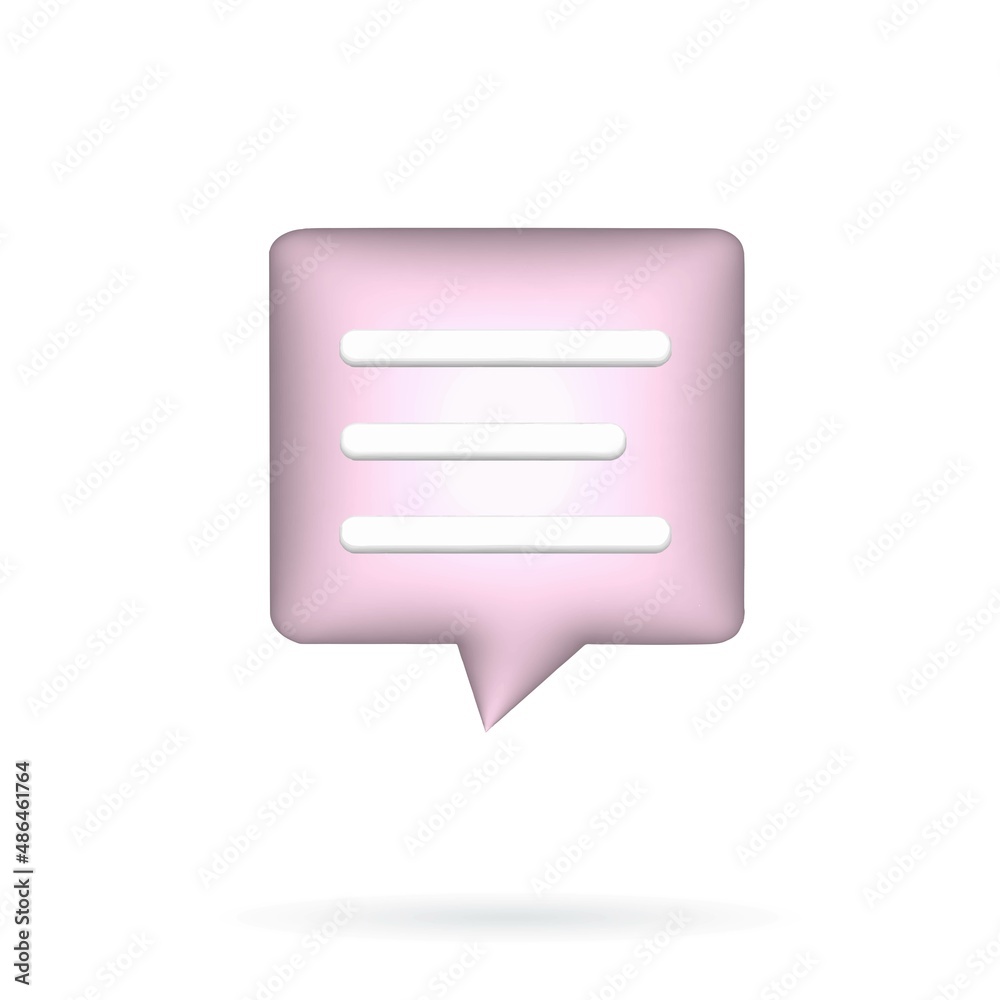 Speech bubble. To do list. Text cloud. 3d vector. Speech bubble. To do list. Text cloud. 3d vector.