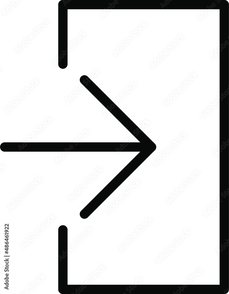 Login Line Icon Login Line Icon