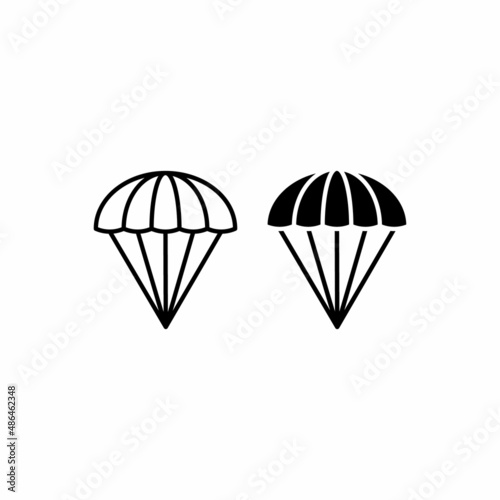 Fototapeta Naklejka Na Ścianę i Meble -  parachute icon vector