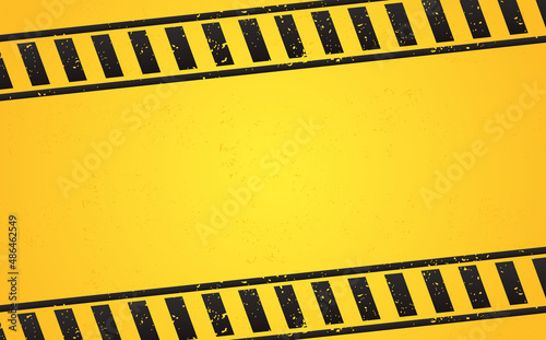 yellow construction background with safety black line