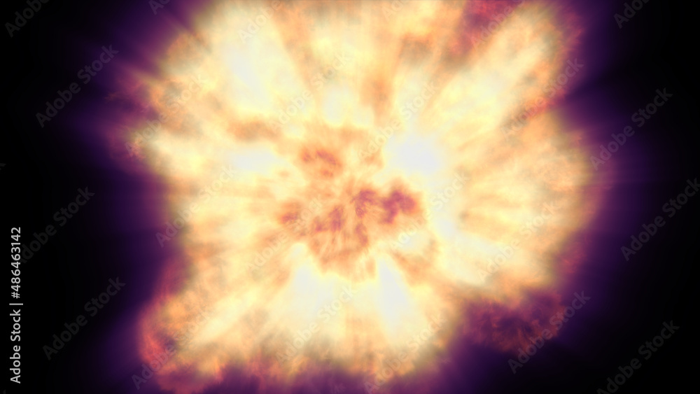 fire flame ball explosion in space, illustration fire flame ball explosion in space, illustration