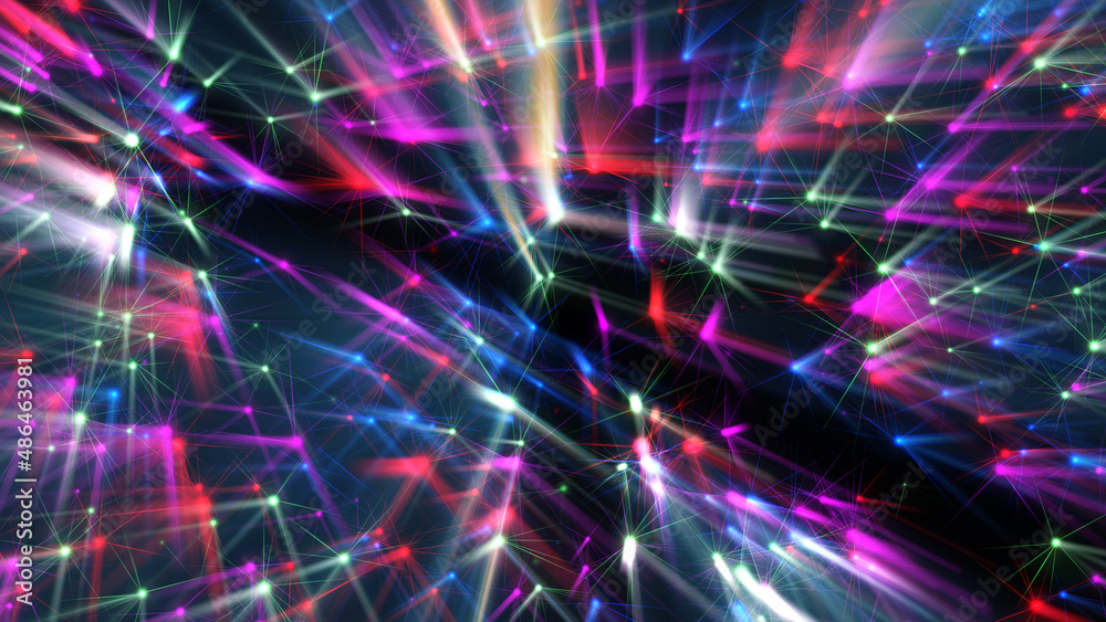 Obraz premium laser ray light neon rays