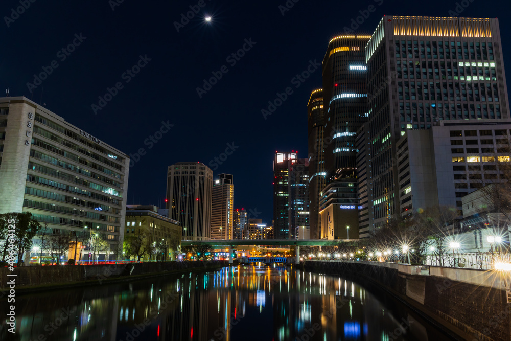 Naklejka premium 夜景