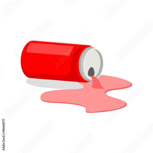 The spill can drink illustration