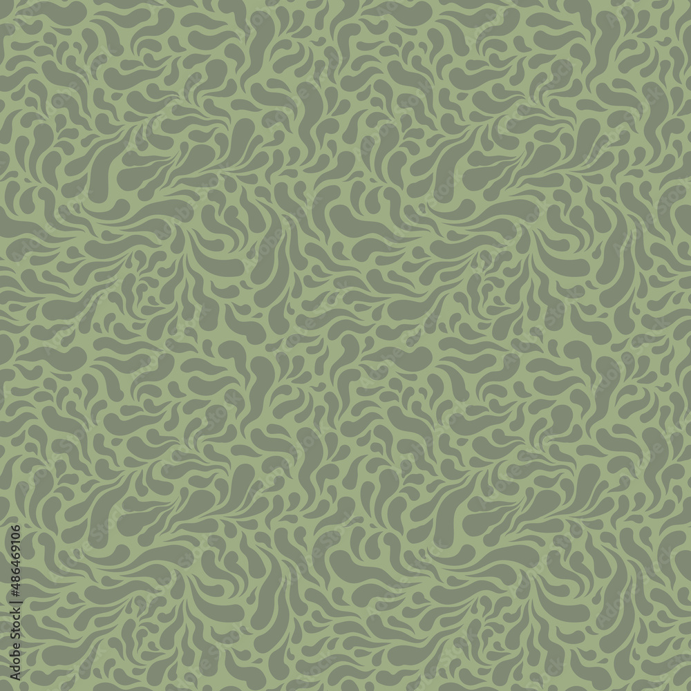 Abstract seamless vector pattern with green blobs Abstract seamless vector pattern with green blobs