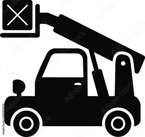 Forklifter Glyph Icon