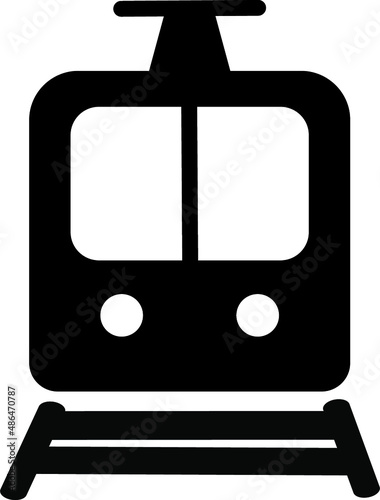 Train Glyph Icon