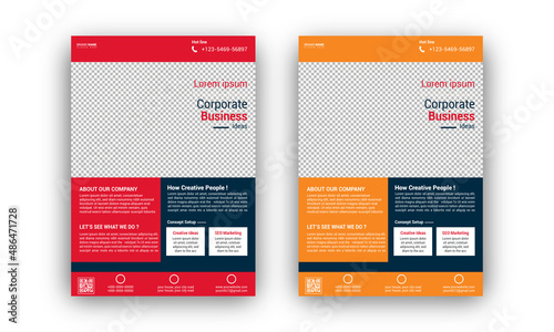 Corporate Business Flyer Brochure and poster template design.