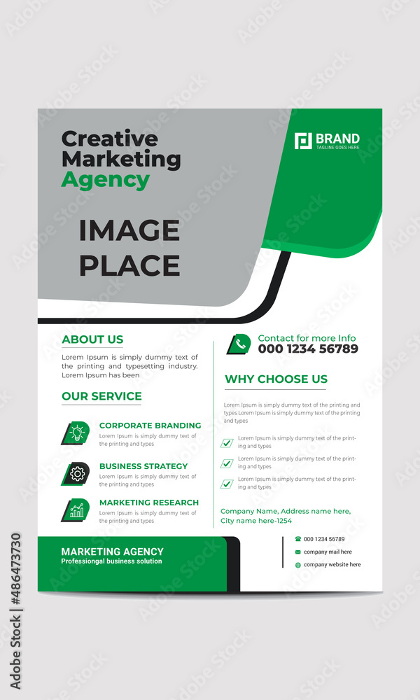 Creative Corporate Flyer Template with Modern Look Creative Corporate Flyer Template with Modern Look