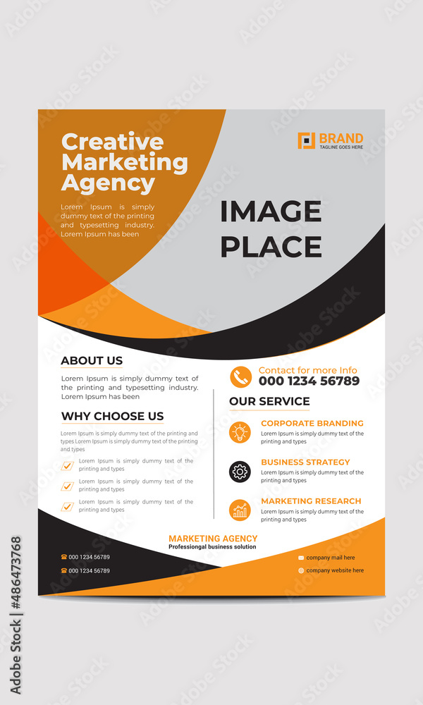Creative Corporate Flyer Template with Modern Look