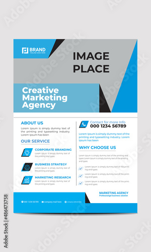 Creative Corporate Flyer Template with Modern Look © grapstock