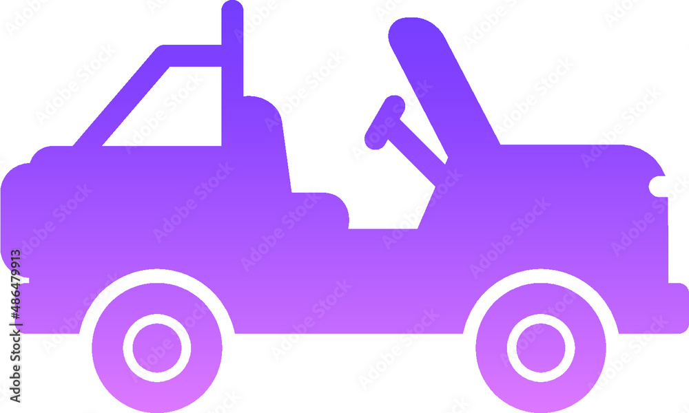 Safari Jeep Glyph Gradient Safari Jeep Glyph Gradient