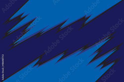 Abstract background with blue spikes pattern and some copy space area