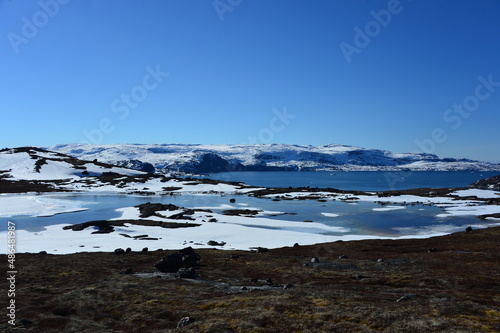 lake and mountains