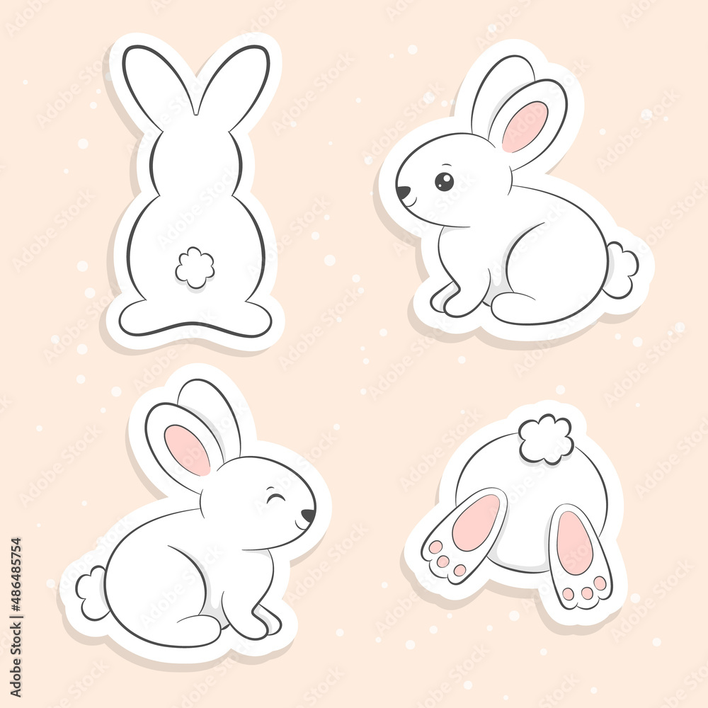 Stickers Pack Of Rabbits