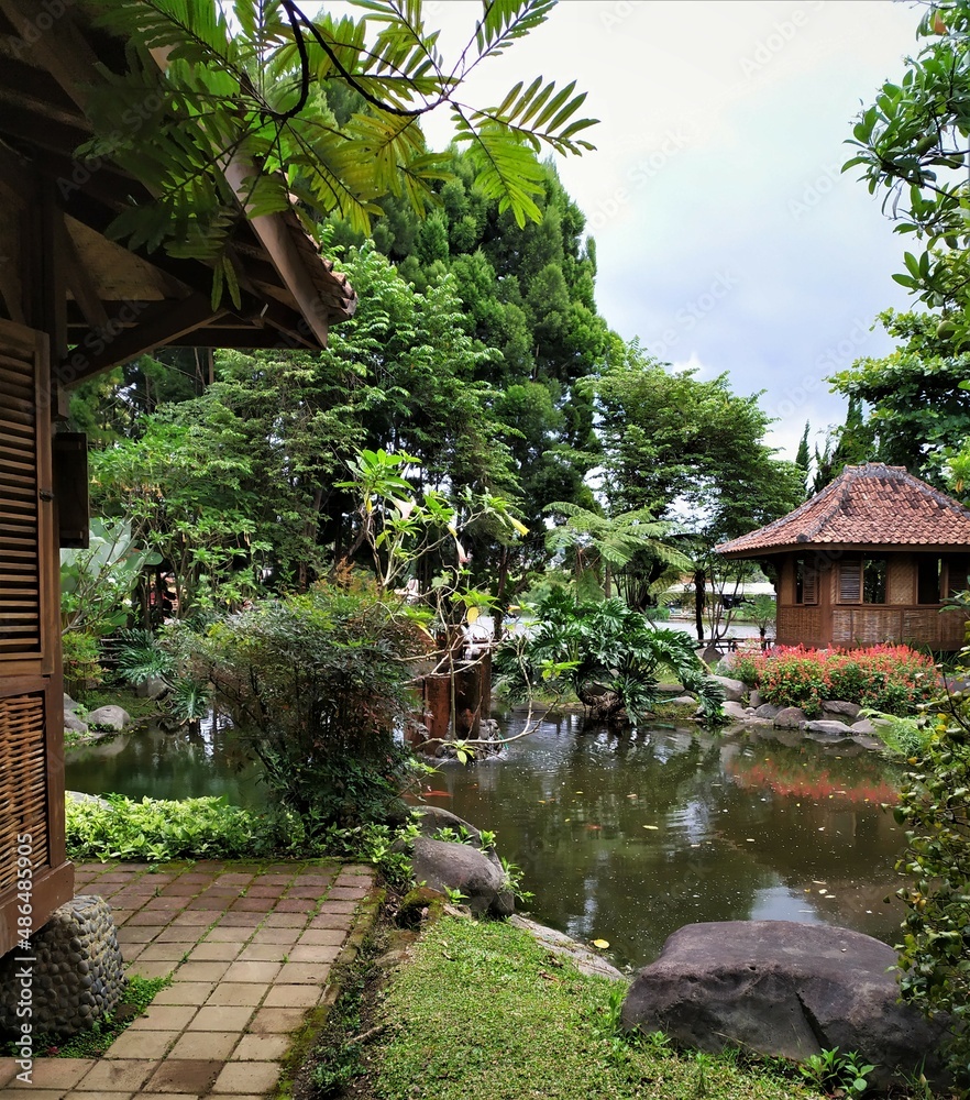 Fototapeta premium Beautiful place on earth, cozy, relaxing, holidays, romantic, rest, love, giving ideas into live
