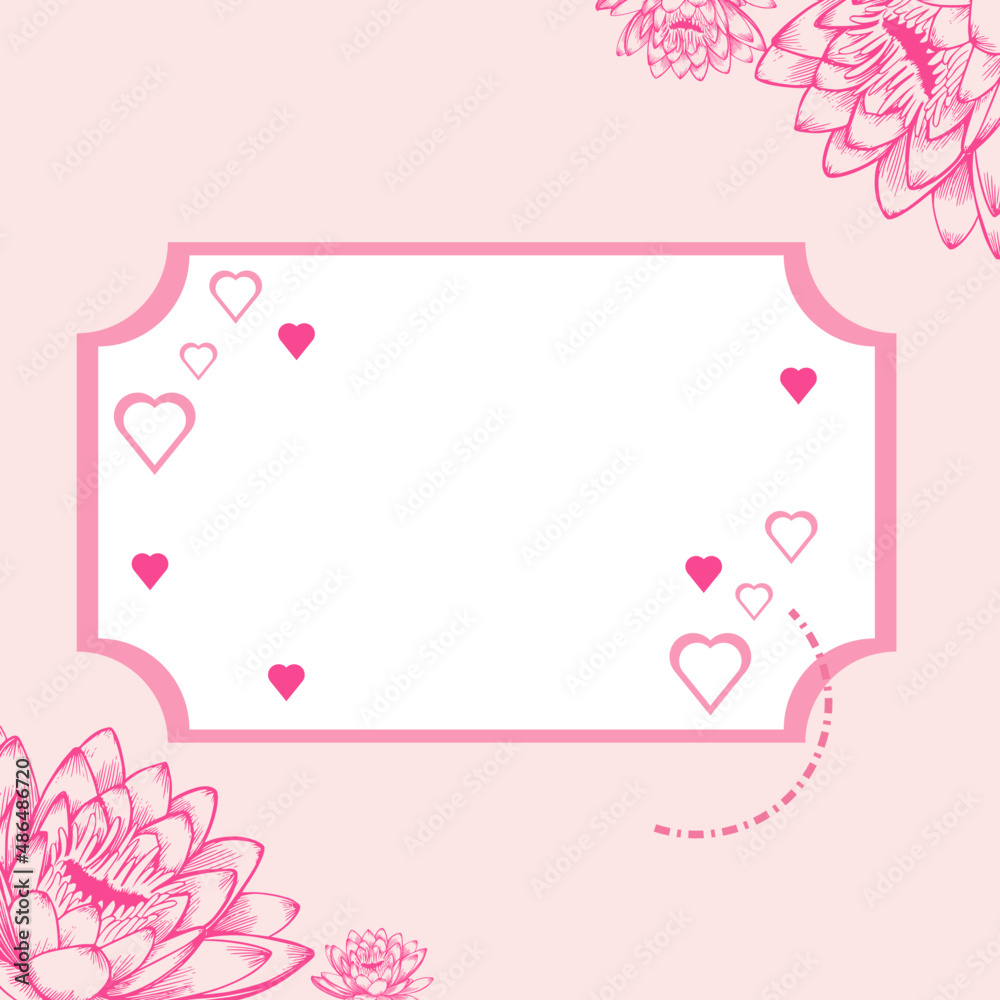 ilustration graphic of Love Valentine Template 