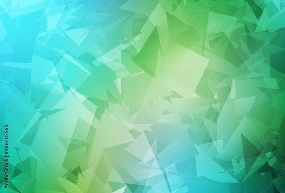 Light Blue, Green vector backdrop with polygonal shapes. Light Blue, Green vector backdrop with polygonal shapes.