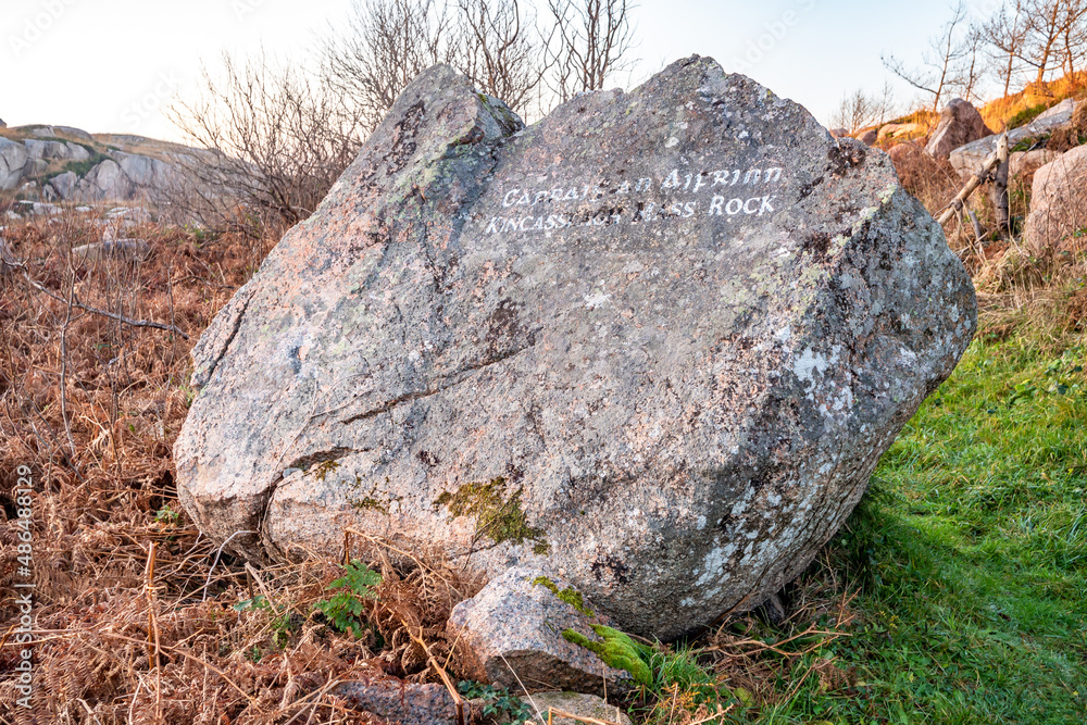 The historic mass rock by Kincasslagh in County Donegal - Ireland The historic mass rock by Kincasslagh in County Donegal - Ireland