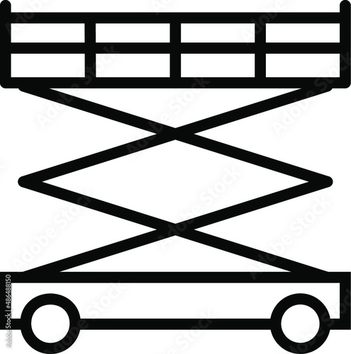 Scaffolding Line Icon