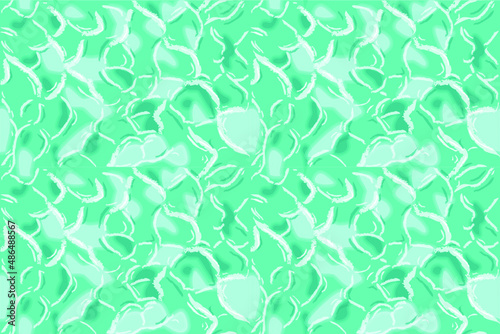 Seamless pattern with light green sea waves  vector illustration