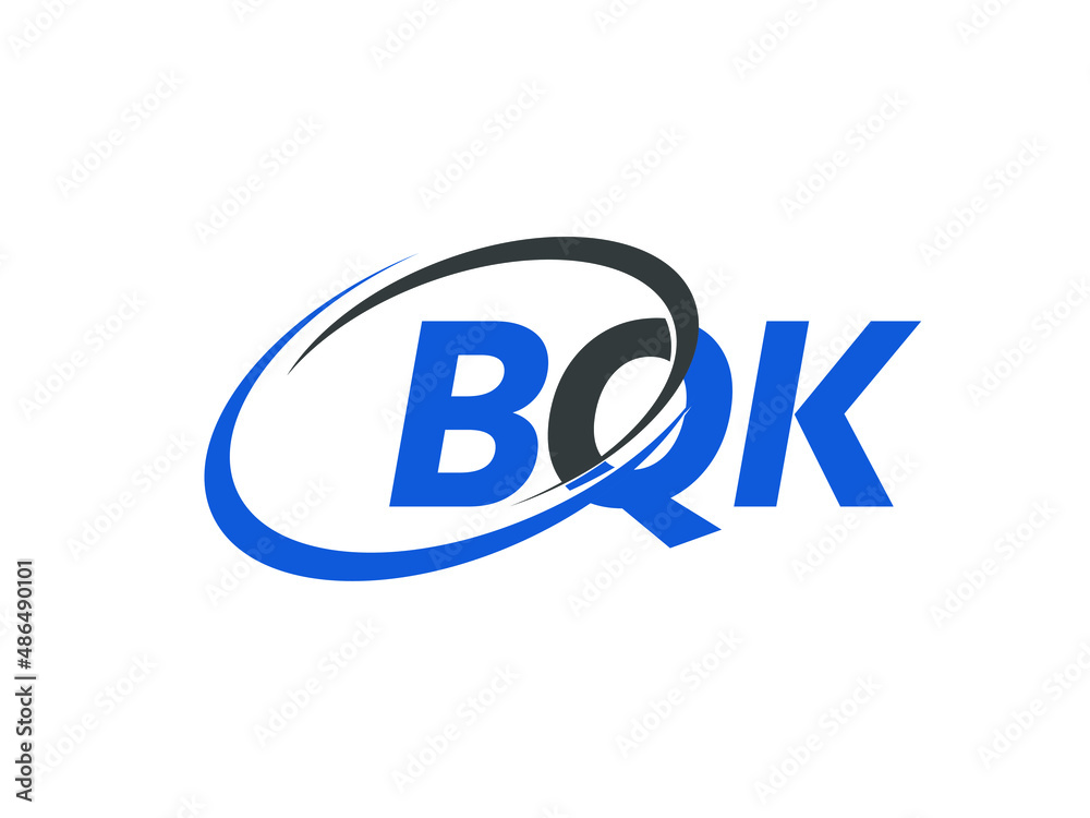 BQK letter creative modern elegant swoosh logo design BQK letter creative modern elegant swoosh logo design