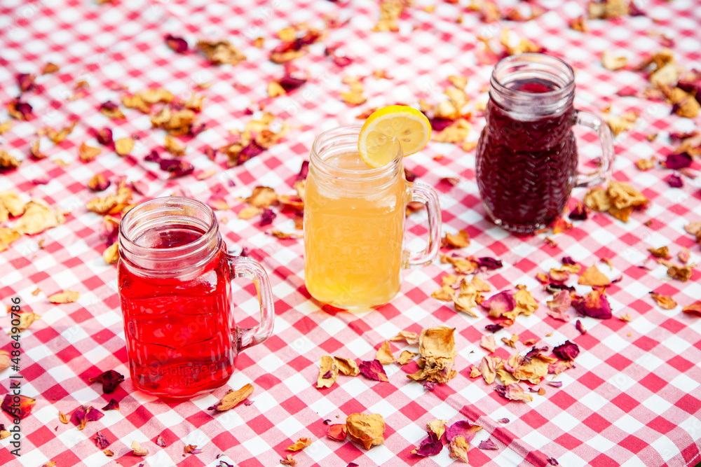 Summer drinks in the garden